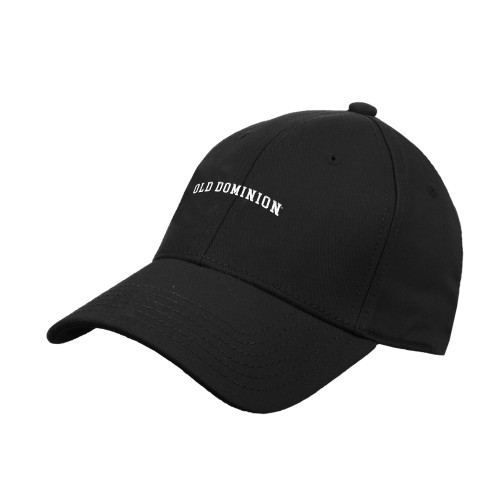  Black Structured Adjustable Pro Style Hat - Arched Old Dominion