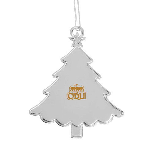  Silver Tree Ornament - ODU with Crown Primary Mark Reversed Engraved