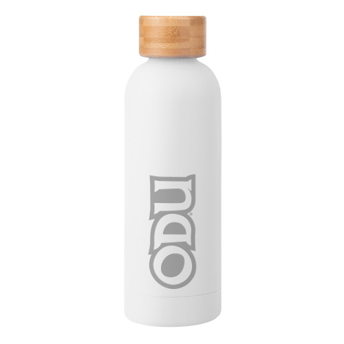  Blair White Stainless Steel Bottle w/ Bamboo Lid 17 oz - ODU Engraved