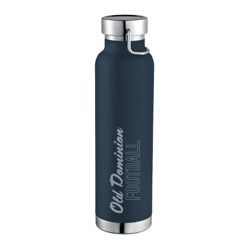  Thor Copper Vacuum Insulated Navy Bottle 22oz - Old Dominion Football Engraved