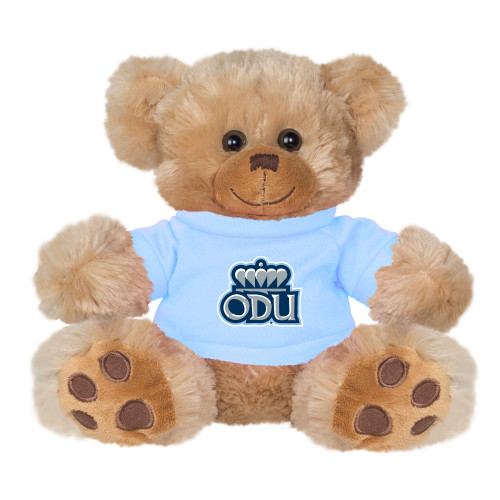  Plush Big Paw 8 1/2 inch Brown Bear w/Light Blue Shirt - ODU with Crown Primary Mark