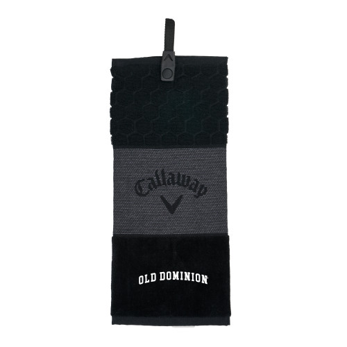  Callaway Black Trifold Towel - Arched Old Dominion