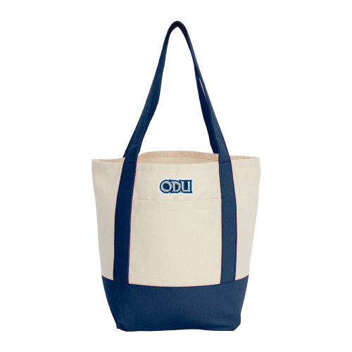  Mini Navy Recycled 8oz Cotton Canvas Tote - ODU