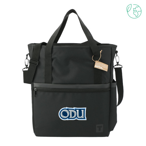  Tranzip Black Recycled Computer Tote - ODU