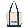 Thumbnail image for  Cotton Canvas Natural/Navy Tote Bag