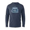 Thumbnail image for  Navy Heather Long Sleeve Hooded Tee