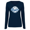 Thumbnail image for  Womens Navy Long Sleeve V Neck Tee 
