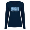 Thumbnail image for  Womens Navy Long Sleeve V Neck Tee 