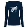 Thumbnail image for  Womens Navy Long Sleeve V Neck Tee 