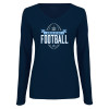 Thumbnail image for  Womens Navy Long Sleeve V Neck Tee 
