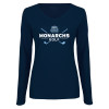 Thumbnail image for  Womens Navy Long Sleeve V Neck Tee 