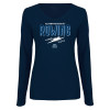 Thumbnail image for  Womens Navy Long Sleeve V Neck Tee 