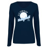 Thumbnail image for  Womens Navy Long Sleeve V Neck Tee 