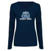 Thumbnail image for  Womens Navy Long Sleeve V Neck Tee 