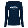 Thumbnail image for  Womens Navy Long Sleeve V Neck Tee 