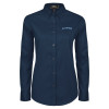 Thumbnail image for  Womens Navy Twill Button Down Long Sleeve 