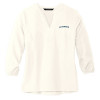 Thumbnail image for  Mercer + Mettle Womens Ivory 3/4 Sleeve Crepe Blouse