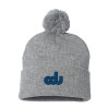 Thumbnail image for  Sportsman Heather Grey Pom Pom Cuffed Beanie