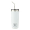 Thumbnail image for  Faye White Vacuum Tumbler w/ Stainless Steel Straw 20 oz