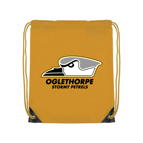  Gold Drawstring Backpack - Primary Athletics Logo