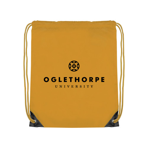 Oglethorpe Gold Drawstring Backpack