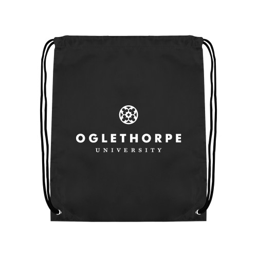  Black Drawstring Backpack - Primary University Logo