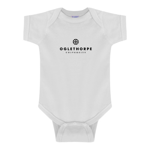  White Infant Onesie - Primary University Logo