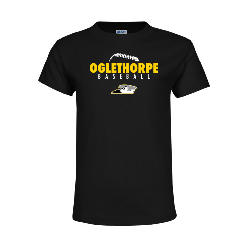  Youth Black T Shirt - Baseball Seams