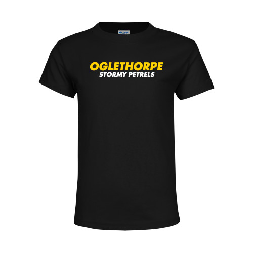  Youth Black T Shirt - Athletics Wordmark