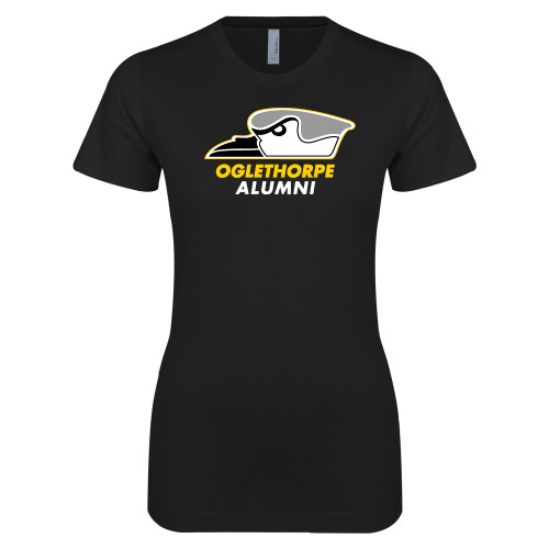  Next Level Womens Black Boyfriend Tee - Alumni