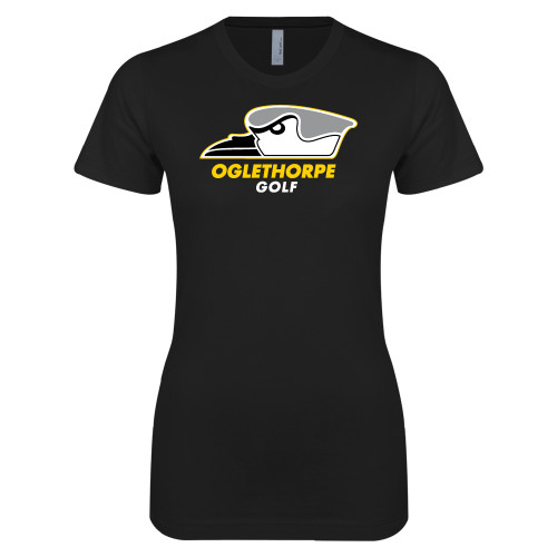  Next Level Womens Black Boyfriend Tee - Golf