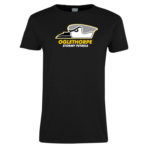 Womens Black Short Sleeve Tee - Primary Athletics Logo