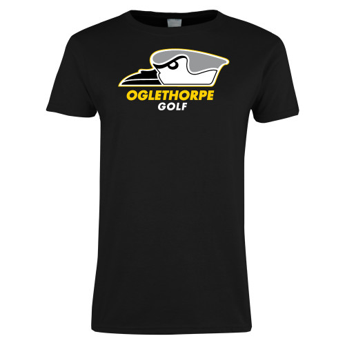  Womens Black Short Sleeve Tee - Golf