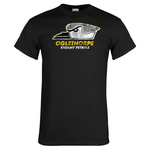 Black T Shirt - Primary Athletics Mark Distressed