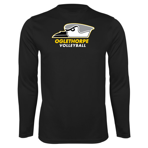  Black Performance Long Sleeve Shirt - Volleyball