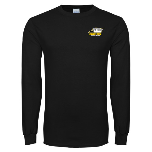  Black Long Sleeve T Shirt - Primary Athletics Logo