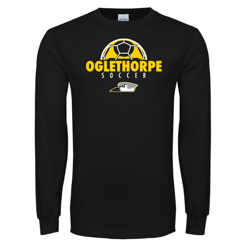  Black Long Sleeve T Shirt - Soccer Ball