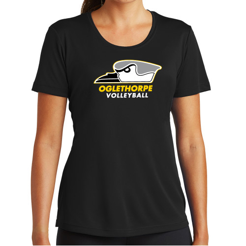  Womens Black Performance Tee - Volleyball