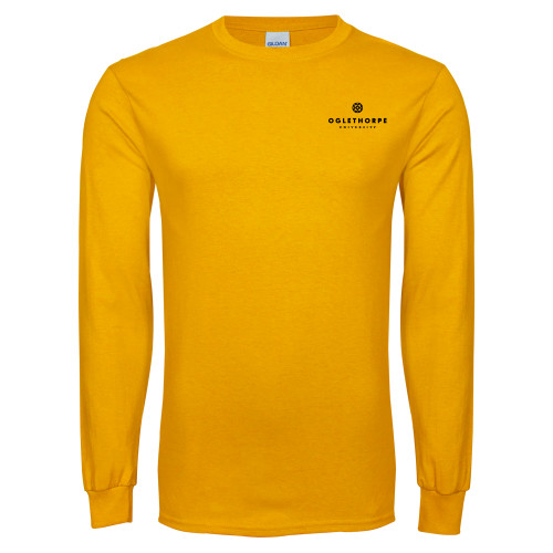  Gold Long Sleeve T Shirt - Primary University Logo