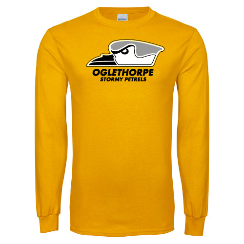  Gold Long Sleeve T Shirt - Primary Athletics Logo