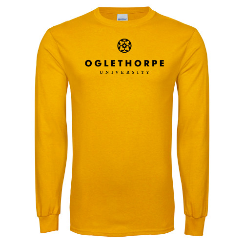  Gold Long Sleeve T Shirt - Primary University Logo