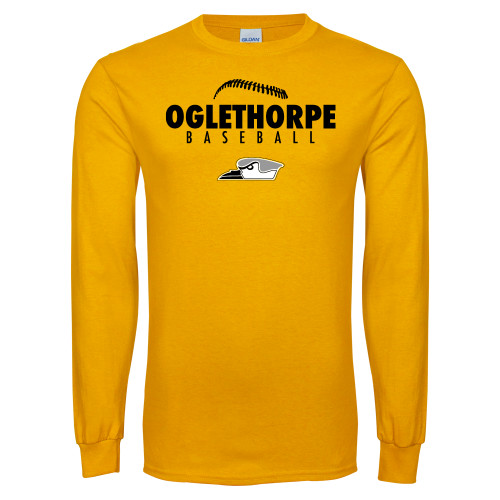  Gold Long Sleeve T Shirt - Baseball Seams