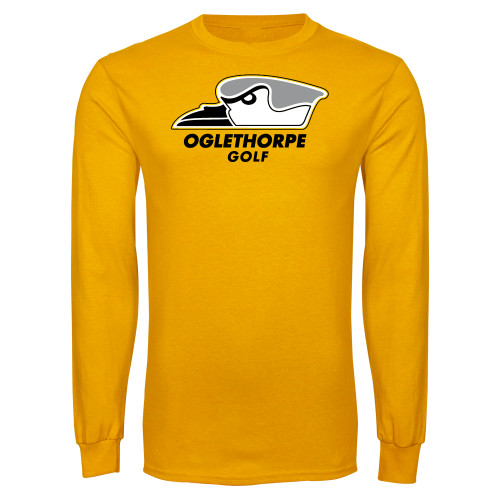 Gold Long Sleeve T Shirt - Golf