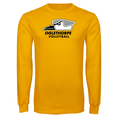  Gold Long Sleeve T Shirt - Volleyball