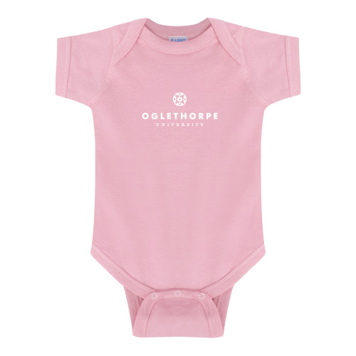  Light Pink Infant Onesie - Primary University Logo