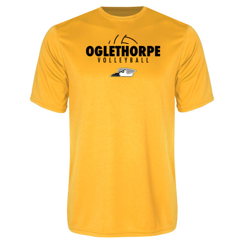  Gold Performance Tee - Abstract Volleyball