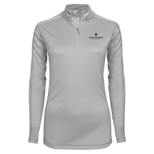  Syntrel Womens Platinum Interlock 1/4 Zip - Primary University Logo