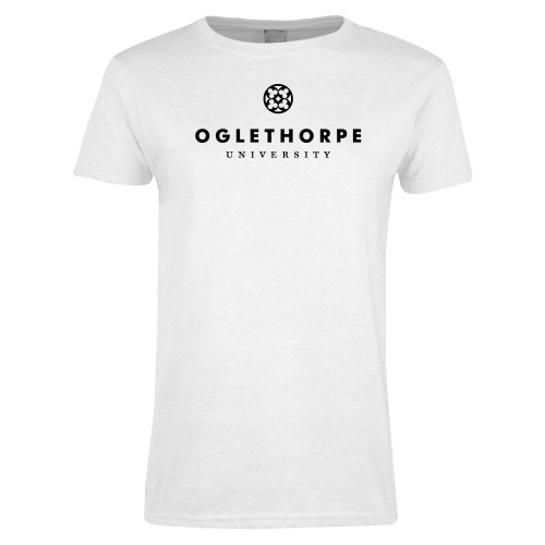  Womens White Short Sleeve Tee - Primary University Logo