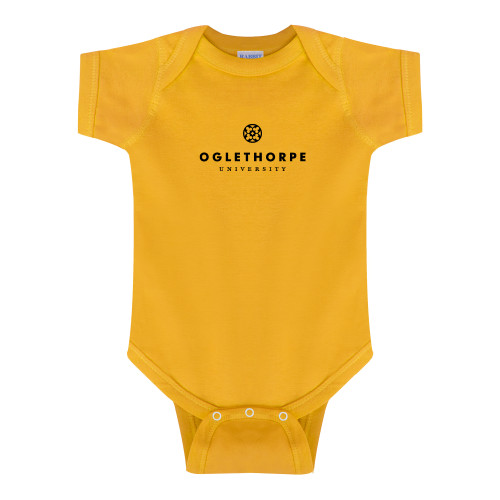  Gold Infant Onesie - Primary University Logo