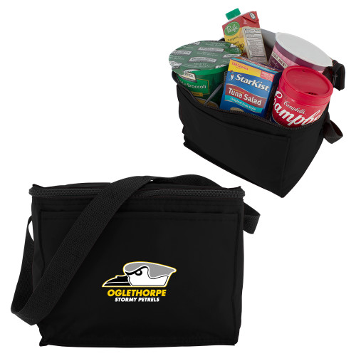  Six Pack Black Cooler - Primary Athletics Logo